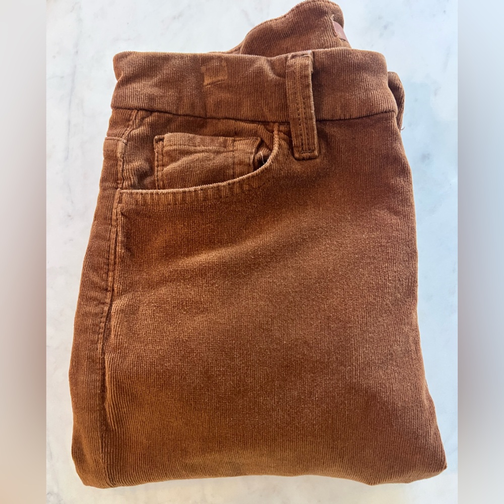 7 For All Mankind Women’s Brown Corduroy Pants 27 skinny cut - Picture 6 of 7